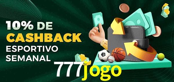 10% de bônus de cashback na 777jogo